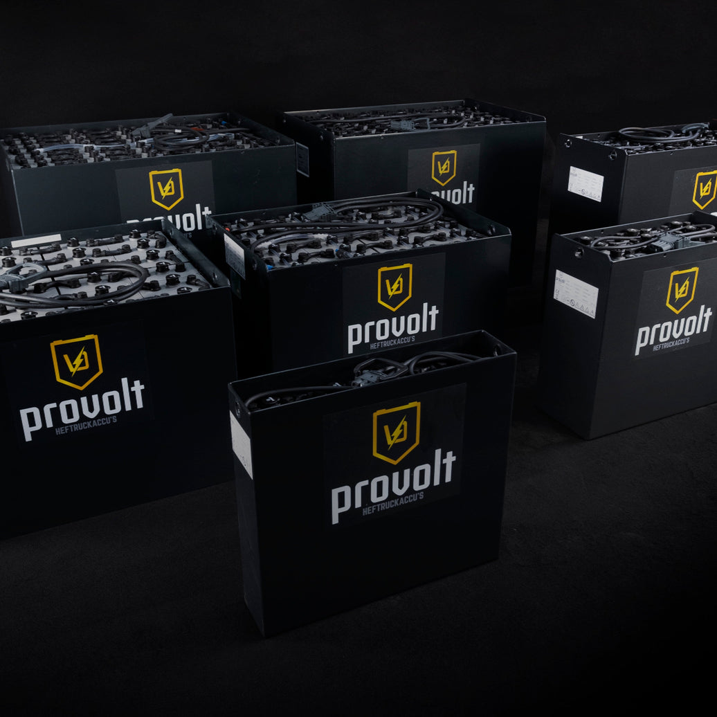 Verzameling Provolt tractiebatterijen voor intern transport
