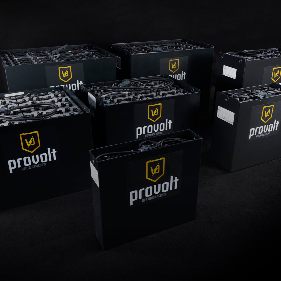 Verzameling Provolt tractiebatterijen voor intern transport